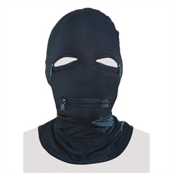 Zipper Face Hood - Maske Med Lynlåse